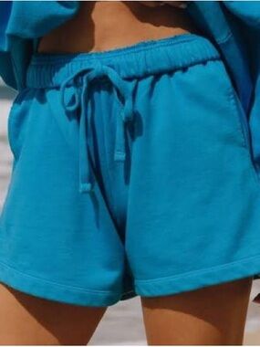 Daily Drills Teal Athletic Drawstring Shorts